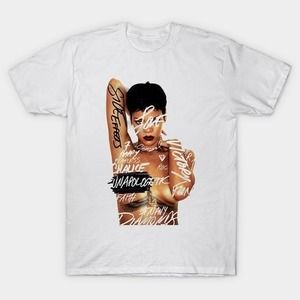 2012 Rihanna Unapologetic T-Shirt, Music Tour Graphics T-shirt